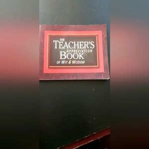 The Teacher's Appreciation Book - Red Cover